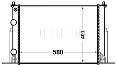 BEHR MAHLE CR 1450 000S Motor Radyatoru Stılo 1.9 Jtd 01> (580x398x26) 46745809