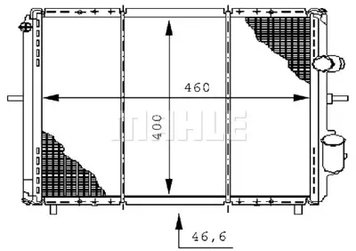 BEHR MAHLE CR 147 000S Radiatorrenault Clıo I / Iı 7701654132