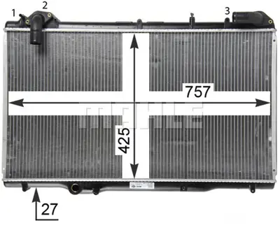 BEHR MAHLE CR 1503 000P Radiatorrenault Espace Iıı  96-02 6025372518