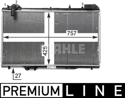 BEHR MAHLE CR 1503 000P Radiatorrenault Espace Iıı  96-02 6025372518