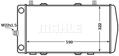 BEHR MAHLE CR 1513 000S Radiatorskoda Felıcıa 6U0121253