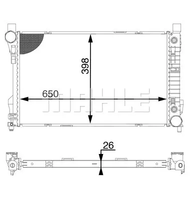 BEHR MAHLE CR 1604 000S Radiatorrenault Koleos 21400JY00A