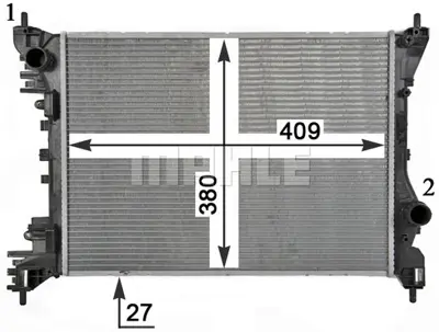 BEHR MAHLE CR 1985 000P Radiatoralf Mıto 1.4 50540515