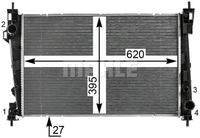 BEHR MAHLE CR 1986 000P Radiatoralfa Gıulıetta 1.8 50526637