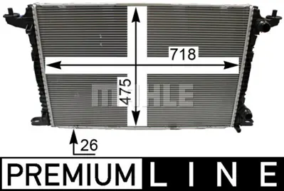 BEHR MAHLE CR 2179 000P 8mk376990-031 Radyatör Audı A4 1.4 Tfsi-2.0 Tfsi-2.0 Tdi 15 Q7 2.0 Tfsi 15 Otom 718x475x26 8W0121251AK 8W121251L