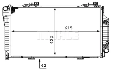 BEHR MAHLE CR 231 000P Radiatormb C-Cl. (W202) A2025006403