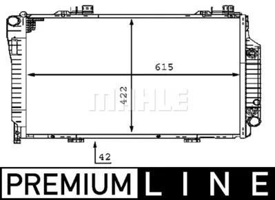 BEHR MAHLE CR 231 000P Radiatormb C-Cl. (W202) A2025006403