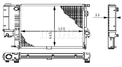 BEHR MAHLE CR 243 000P Radiatorbmw 5 (E39) 1742154