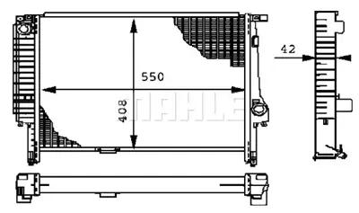 BEHR MAHLE CR 277 000P Radiatorbmw 3 (E36) 64112244739