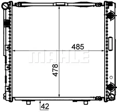 BEHR MAHLE CR 292 000P Motor Su Radyatoru (Klımalı) W124 88>93 S124 85>92 C124 87>92 A1245008703