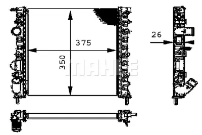 BEHR MAHLE CR 308 000S Radiatorrenault Clıo Iı 7701499973