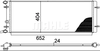 BEHR MAHLE CR 368 000P 8mk376713-781 Radyatör Bora-Golf Iv - A3-Tt- Leon-Toledo Iı- Octavıa Ac Klimasız Mek Otom 652x415 X2 1J0121253N 1J0121253R