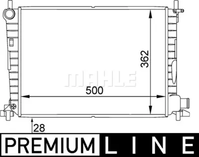 BEHR MAHLE CR 381 000P Radiatorford Fıesta Iv 96FB8005HE ME97FB8005AB