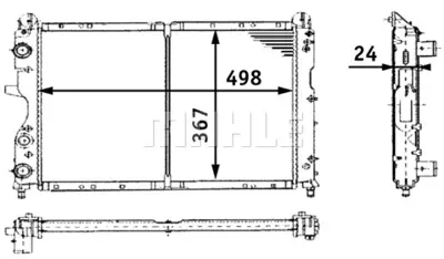 BEHR MAHLE CR 450 000S Su Radyatörü 7775153 7788718