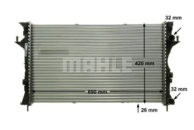 BEHR MAHLE CR 459 000P Radiatorrenault Laguna / Espace 8200008764