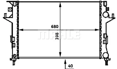 BEHR MAHLE CR 460 000P Radiatorrenault Laguna / Espace 8200008766