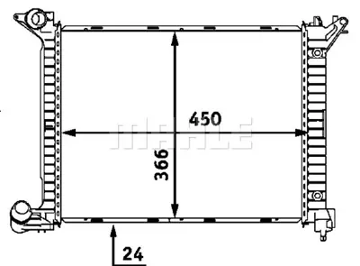 BEHR MAHLE CR 532 000P Radiatormını One 7788753