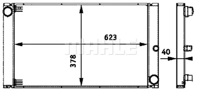 BEHR MAHLE CR 579 000P Radiatorbmw 5 (E60) 7792832