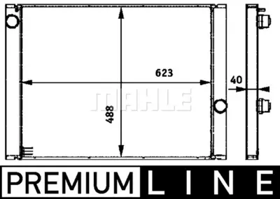 BEHR MAHLE CR 582 000P Radiatorbmw 5 (E60) 545i 7532770