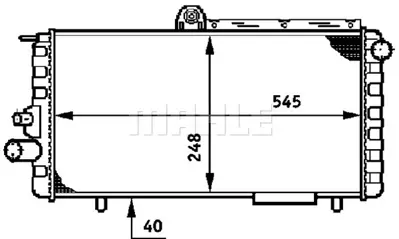 BEHR MAHLE CR 620 000S Radiatoralfa Romeo 33 60745562