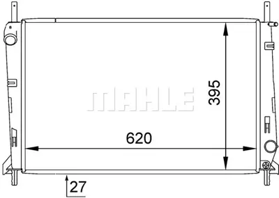 BEHR MAHLE CR 629 000S Motor Su Radyatoru (+ac) Mondeo I / Iı 92>00 1,6 / 1,8 / 2,0 Olcu: (620×378×26) Klımalı ME97BB8005AA