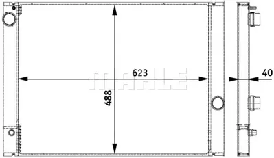 BEHR MAHLE CR 776 000P 8mk376729-501 Radyatör Bmw E65 E66 760 03 740 İli 05 750 İli 05 7585439