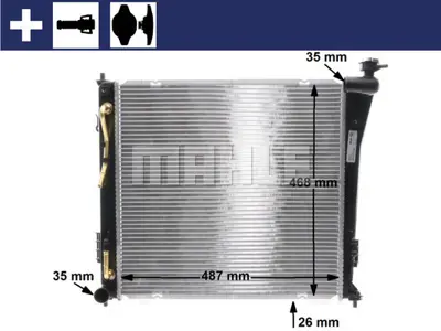 BEHR MAHLE CR 847 000S Radiatorhyundaı İ40 Cw 253103Z100