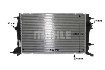 BEHR MAHLE CR 857 000S Radiatorrenault Scenıc Iıı 214100015R