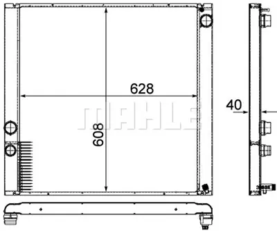 BEHR MAHLE CR 915 000P Su Radyatörü PCC500670