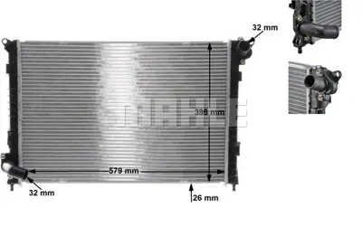 BEHR MAHLE CR 985 000S Radiatormını Cooper 1.6i 16v 7570821