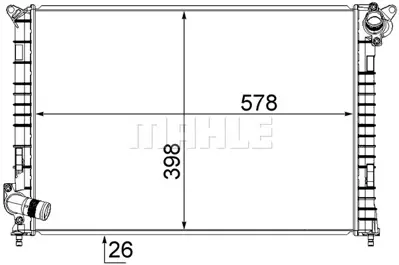 BEHR MAHLE CR 985 000S Radiatormını Cooper 1.6i 16v 7570821