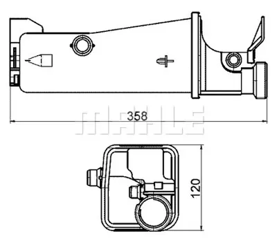 BEHR MAHLE CRT 2 000S Expansion Tankbmw Z4 E85/E86 7573751