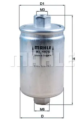 BEHR MAHLE KL 1075 Yakıt Filtresi In-Line Fuel Filter 2112111701005