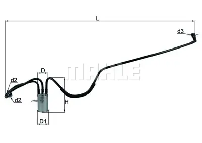 BEHR MAHLE KL 553 Yakıt Fıltresı 