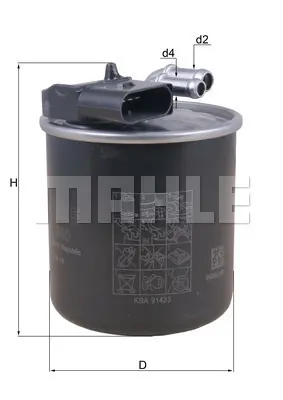 BEHR MAHLE KL 950 Yakıt Fıltresı A6510903252