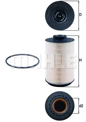 BEHR MAHLE KX 512D Yakıt Filtresi Fuel Filter 212760790