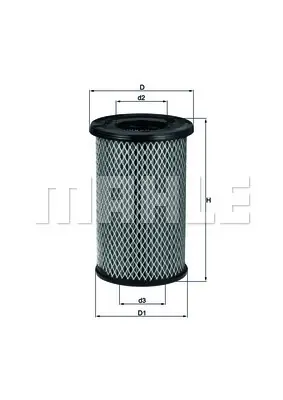 BEHR MAHLE LX 2968 Hava Filtresi Air Filter Element 16546VM00A