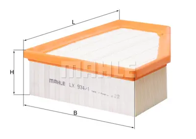 BEHR MAHLE LX 934/1 Hava Fıltresı 3D0129620C