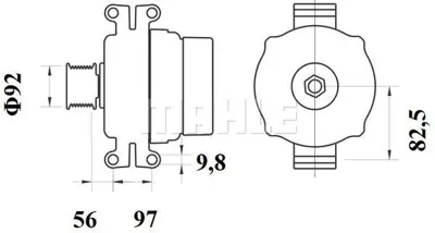 BEHR MAHLE MG 799 Alternator 24v 80a Xf 105serıe Cf 85serıe 1976291R