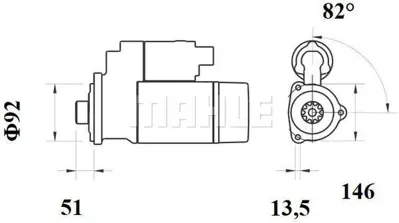 BEHR MAHLE MS 776 Mars Motoru 24v 5,5kw 11dıs Kerax Premıum Dıstrıbutıon Premıum Route Premıum 5010508380 M9T61571