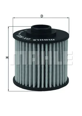 BEHR MAHLE OX 803 Yağ Filtresi Oil Filter Element 