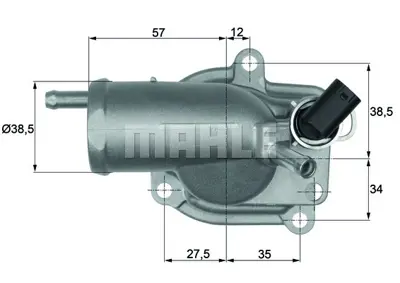 BEHR MAHLE TH 9 87 Termostat Komple Mercedes-Benz C-Class W202 87c A6112030275