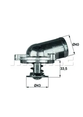 BEHR MAHLE TI 22 71 Termostat Komple Mercedes-Benz C-Class T-Model S202 71c 