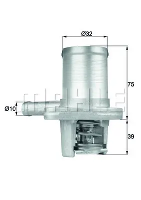 BEHR MAHLE TI 40 89 Termostat (89°) Clıo Kango Twıngo 1,2 8v D7f 7700868980