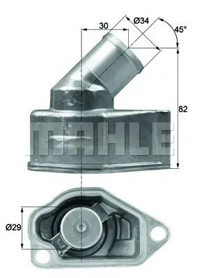 BEHR MAHLE TI 9 87 Termostat Komple 87c Astra F-Antara 07 Omega B-Nubıra 1.8-2.0 92067408