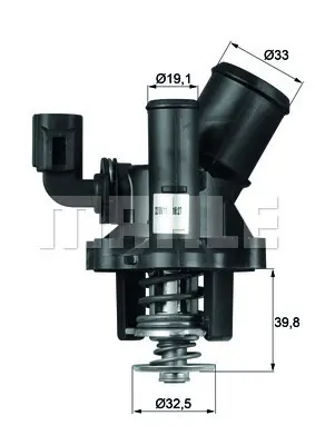 BEHR MAHLE TM 17 98 Termostat  Ford Mondeo Iıı 00>07 Mondeo Iv 07>14 2.0 Volvo S80 Iı (124) 2.0  08>12 V70 Iıı (135) 2.0 4L5G8575AC LF0115170