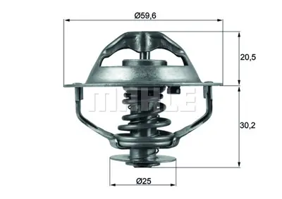 BEHR MAHLE TX 107 90D Termostat Volvo S80 2.8 2.9 98>06 3.0 01>06 9125406