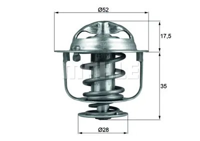 BEHR MAHLE TX 119 82D Termostat Honda Cıvıc 1.6 2006-2012 Crv 2.0 Hybrıt 2018-> 19301RNA315