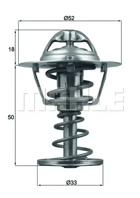 BEHR MAHLE TX 126 82D Termostat Thermostat İnsert 1612425380 BORGWARD