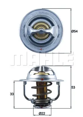 BEHR MAHLE TX 179 89D Termostat 89c Corsa C-D-Merıva-Astra H-Mokka-Astra G-J 1.7 Y17dt-Z17dth-Z17dtl 97388357